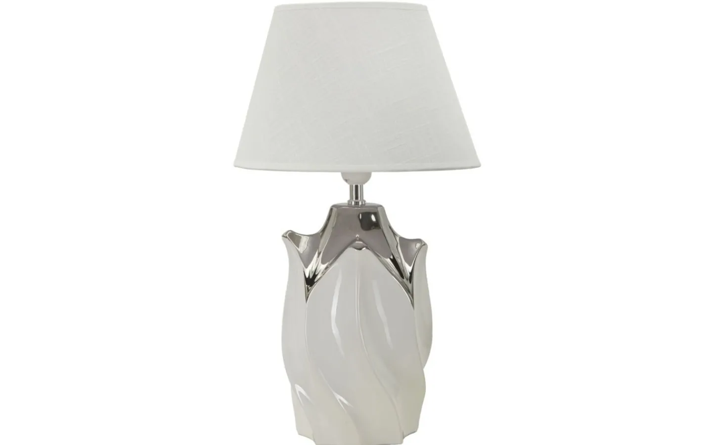 Mauro Ferretti Delta Bordslampa 51cm Silver/Vit* Bordslampor