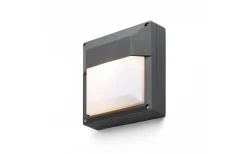 Delta Vägglampa E27 Antracitgrå IP54