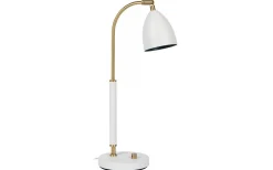 Belid Deluxe Bordslampa 51cm LED GU5,3 Vit/Mässing* Sovrum|Skrivbordslampor