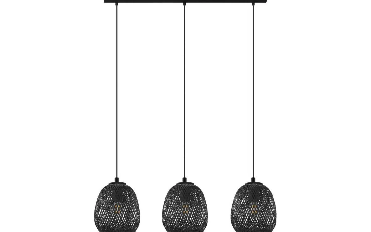 Eglo Dembleby Taklampa 90cm 3L Svart* Avlånga Taklampor