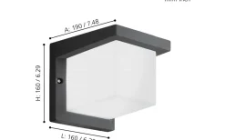 Desella 1 Fasadlampa LED 3000K 10W Antracit IP54