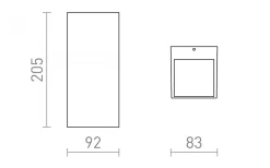 Desmond II Vägglampa Vit IP44