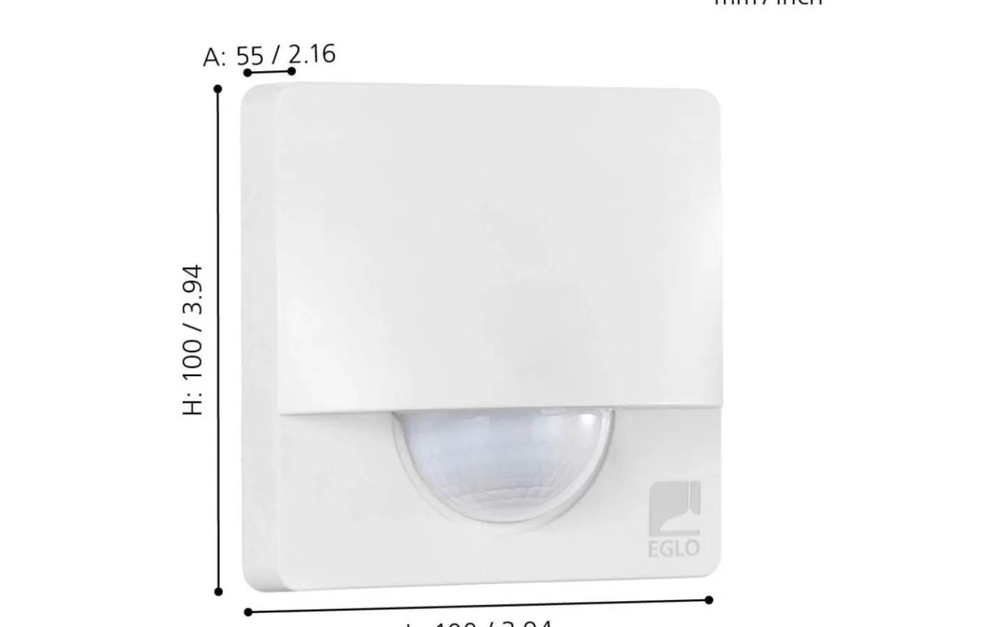 Strömbrytare & Vägguttag<Eglo Detect Me 3 Rörelsedetektor Vit IP44