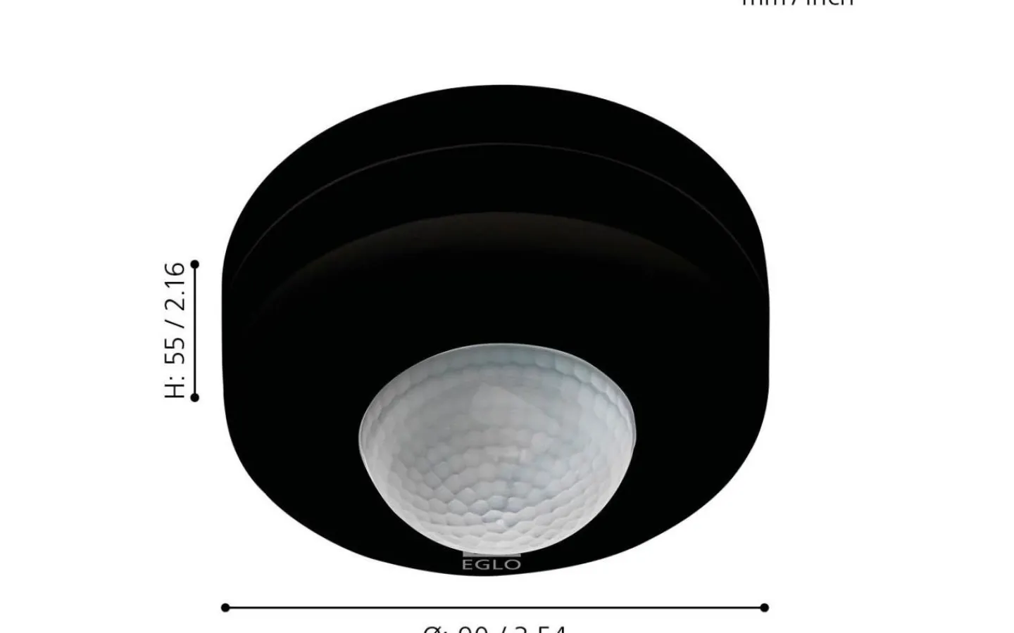 Strömbrytare & Vägguttag<Eglo Detect Me 6 Rörelsedetektor Svart IP44