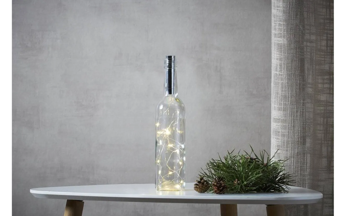 Dew Drop Slingor|Batterislingor Inomhus<Star Trading Dew Drop Batteridriven Ljusslinga 75cm 15st lampor Silver