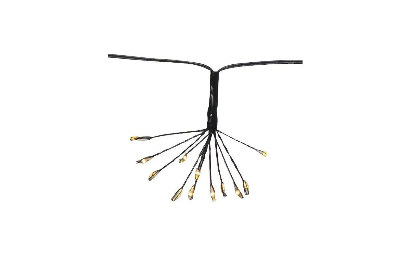 Dew Drop Flower Batteridriven Ljusslinga Svart 2,1m IP44