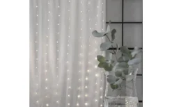 Dew Drop Ljusgardin 1x2m 3000K Silver