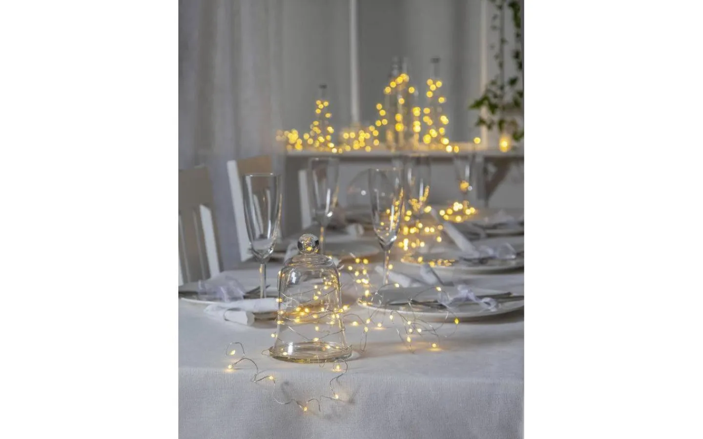 Star Trading Dew Drop Ljusslinga 10m Silver* Dew Drop Slingor