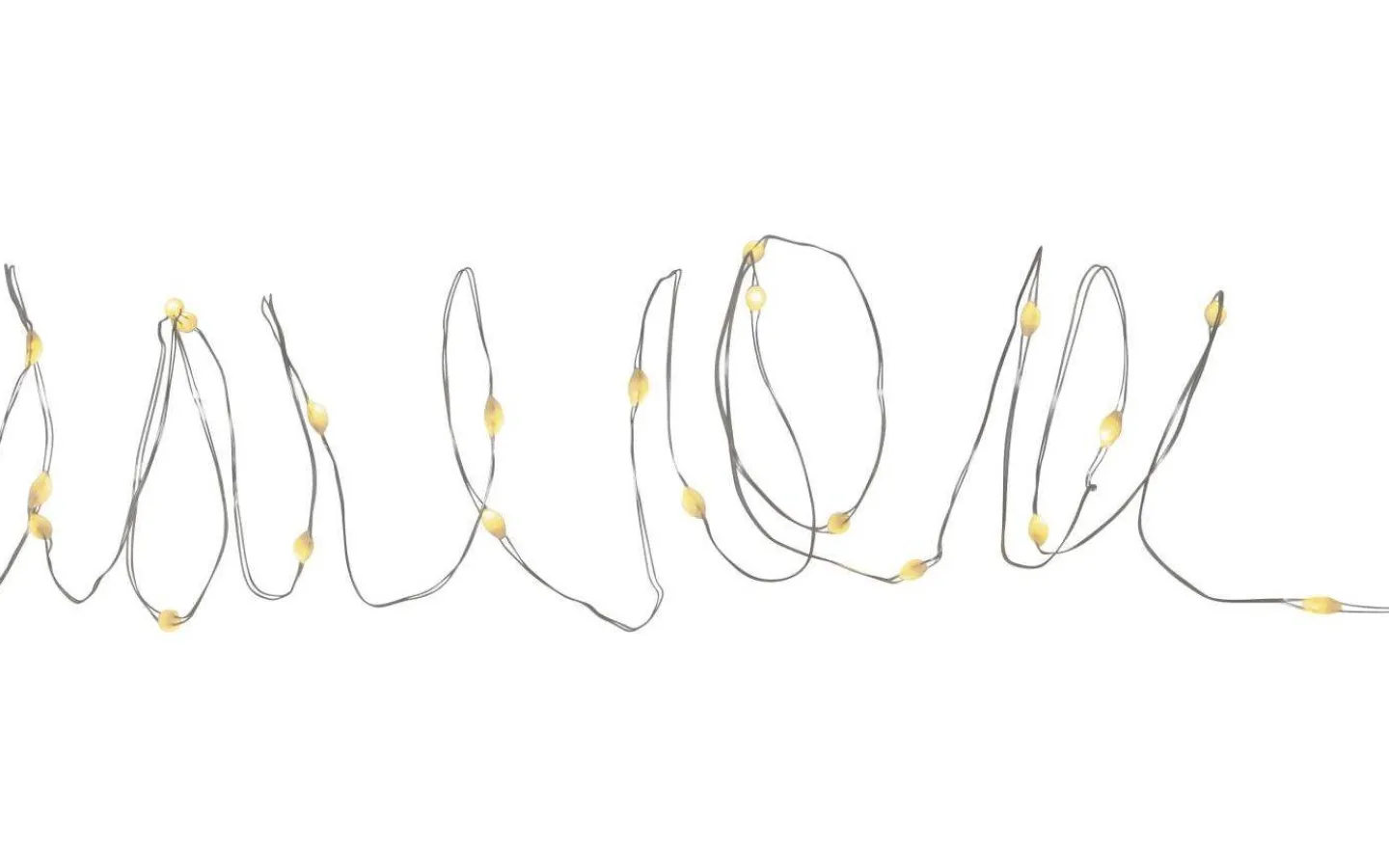 Star Trading Dew Drop Ljusslinga 10m Silver* Dew Drop Slingor