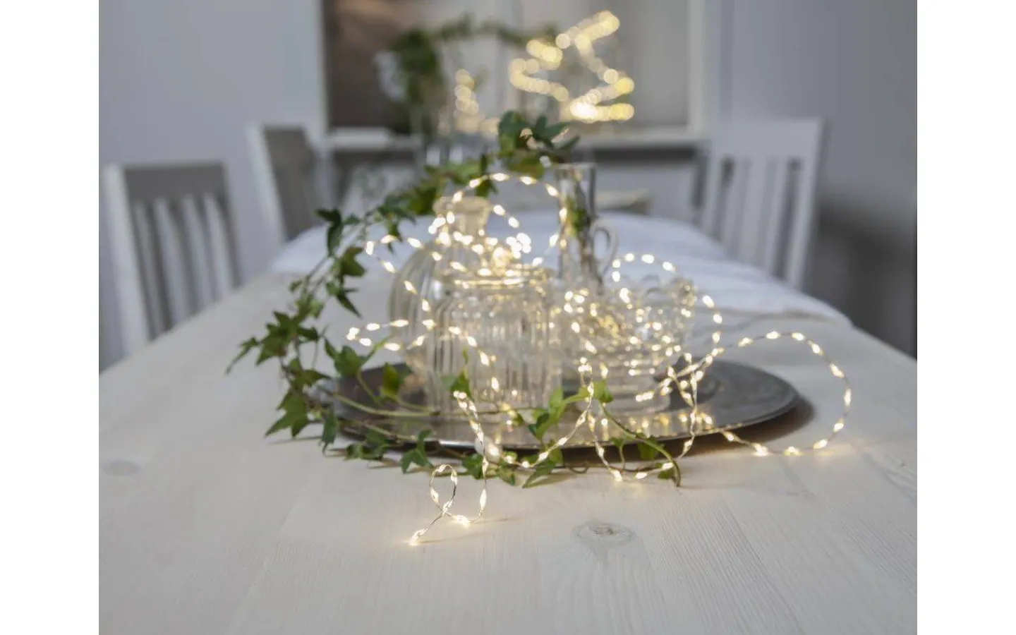 Dew Drop Slingor<Star Trading Dew Drop Ljusslinga Mold 2,25m Silver