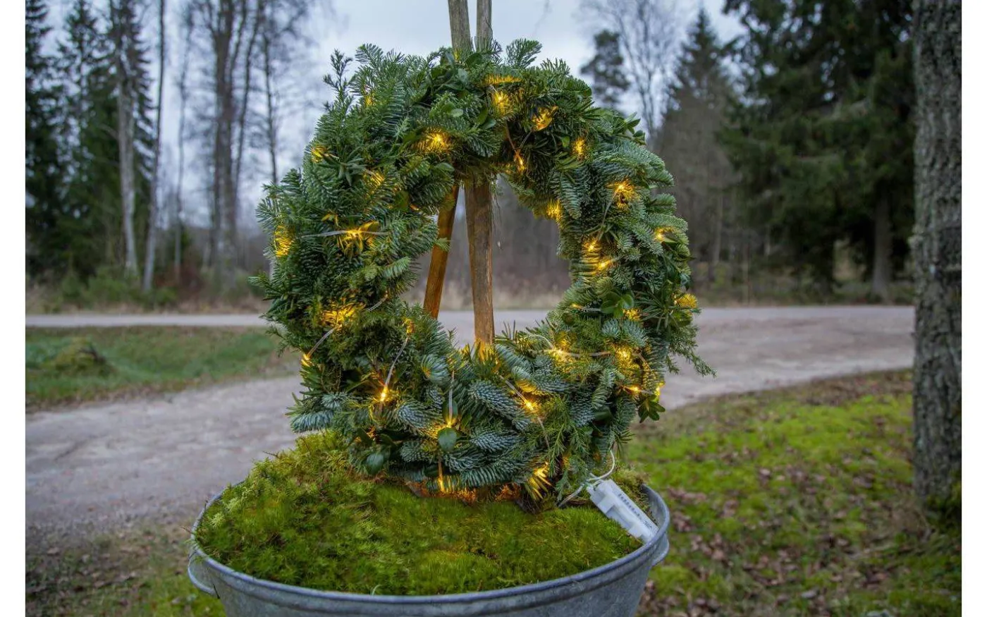 Dew Drop Micro Batteridriven Ljusslinga 7,2m Transparent Varmvit med Chaser