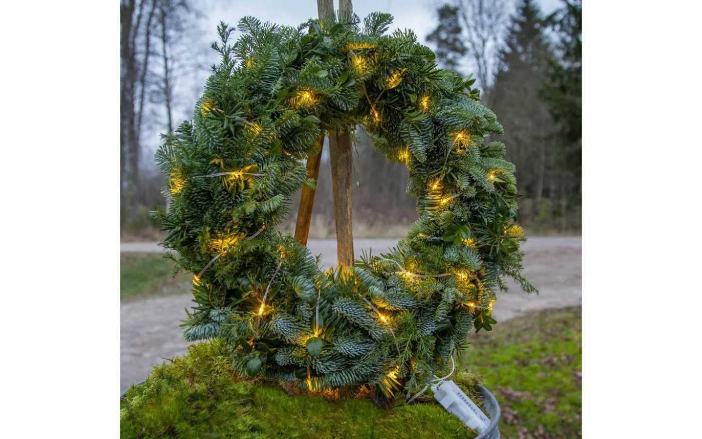 Dew Drop Micro Batteridriven Ljusslinga 7,2m Transparent Varmvit med Chaser