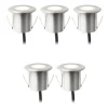 Lightson Dexter Decklight 5-pack LED 3000K 5x0,5W Aluminium* Decklights Led|Lightson Garden Plug & Play