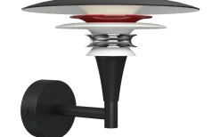 Vardagsrum|Hall & Trappa<Belid Diablo Vägglampa Mattsvart/Blankröd