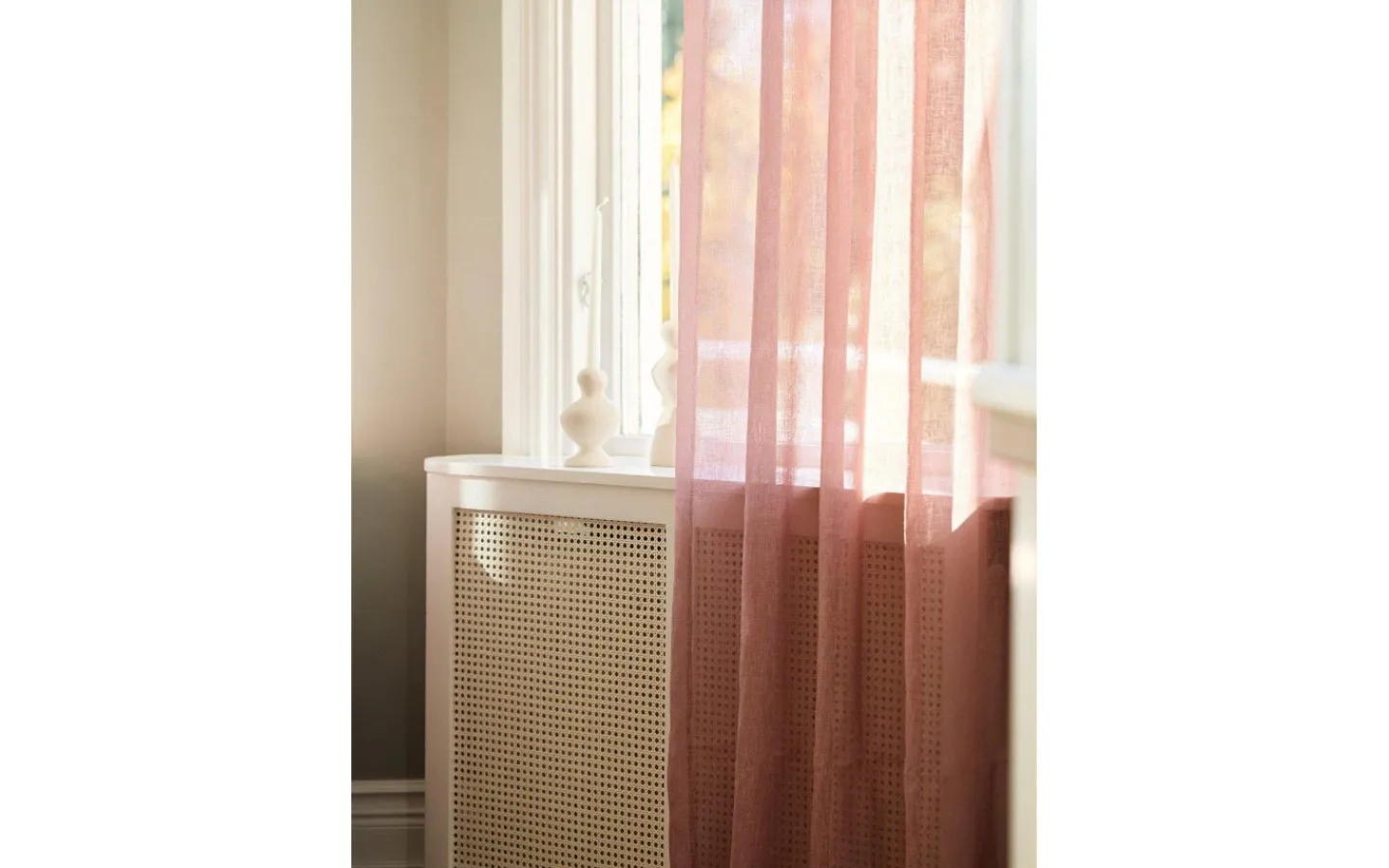 Svanefors Diana Gardin 1P Rosé 280x350cm* Enfärgade Gardiner