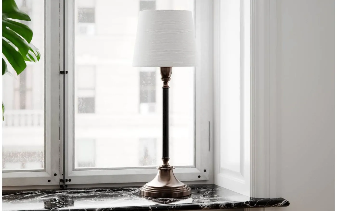 Dinant Bordslampa 59,5cm Svart/Vit