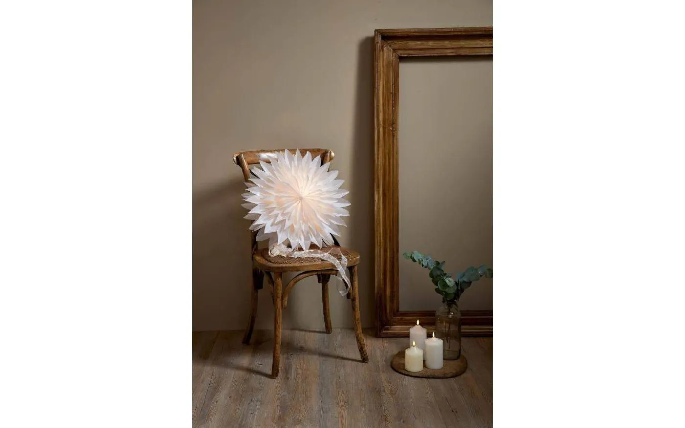 Dis Julstjärna 50cm Vit