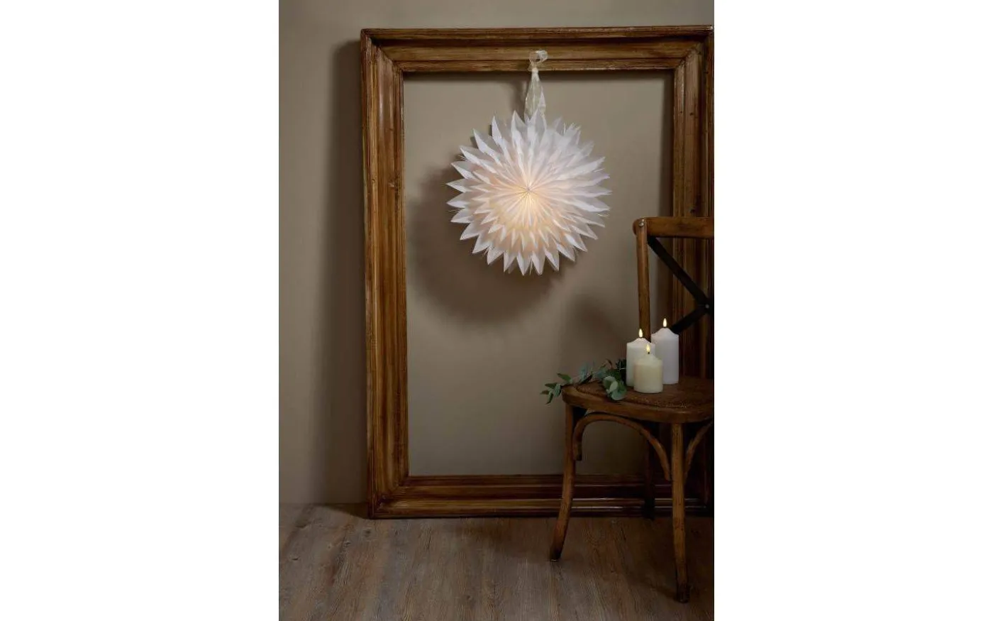 Dis Julstjärna 50cm Vit