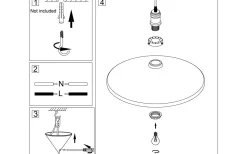 Kök & Matplats<Globen Lighting Disc Taklampa 40cm E27 Svart/Borstad Mässing