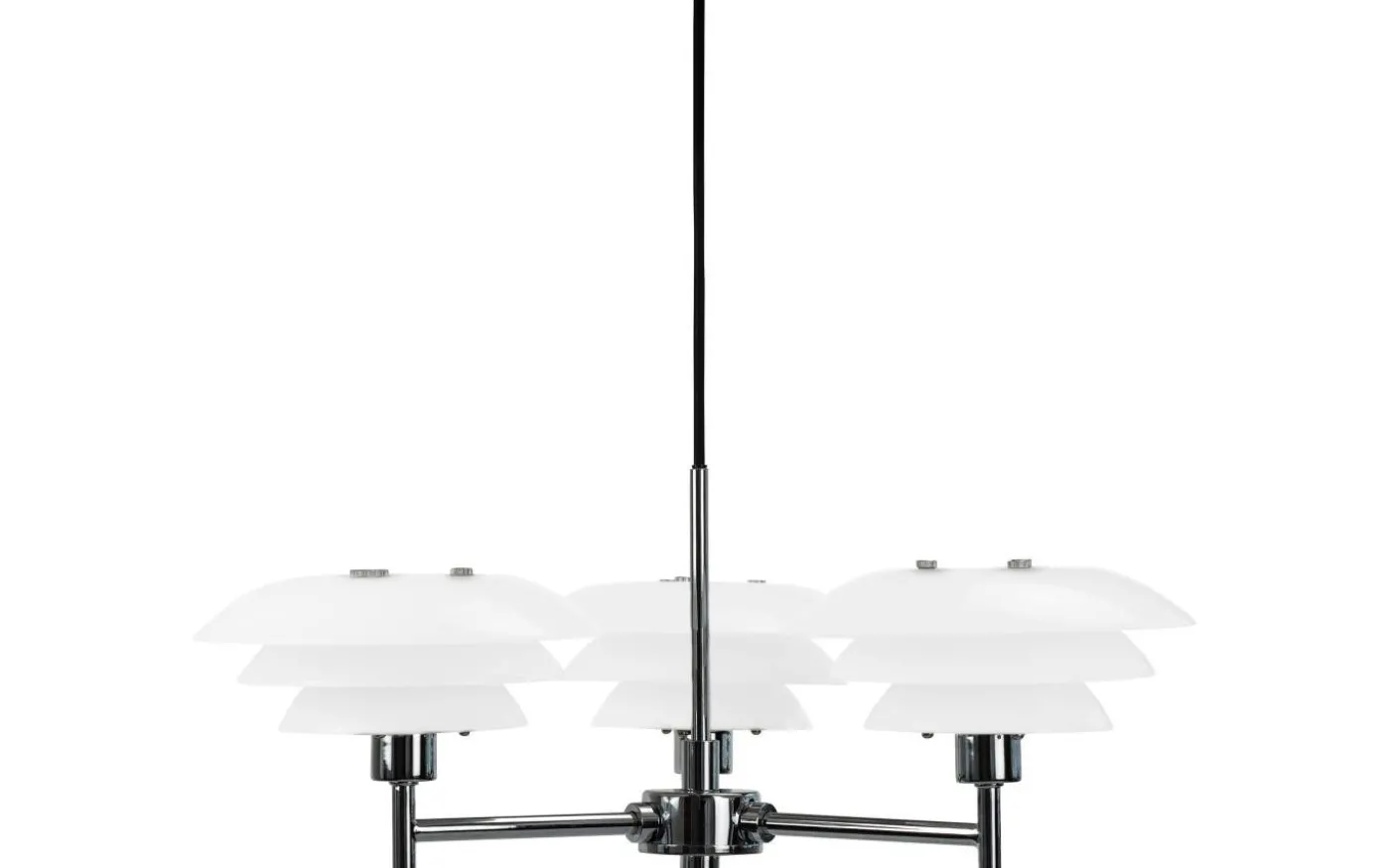 DL20 Takkrona 50cm 3 Armar Opal/Krom