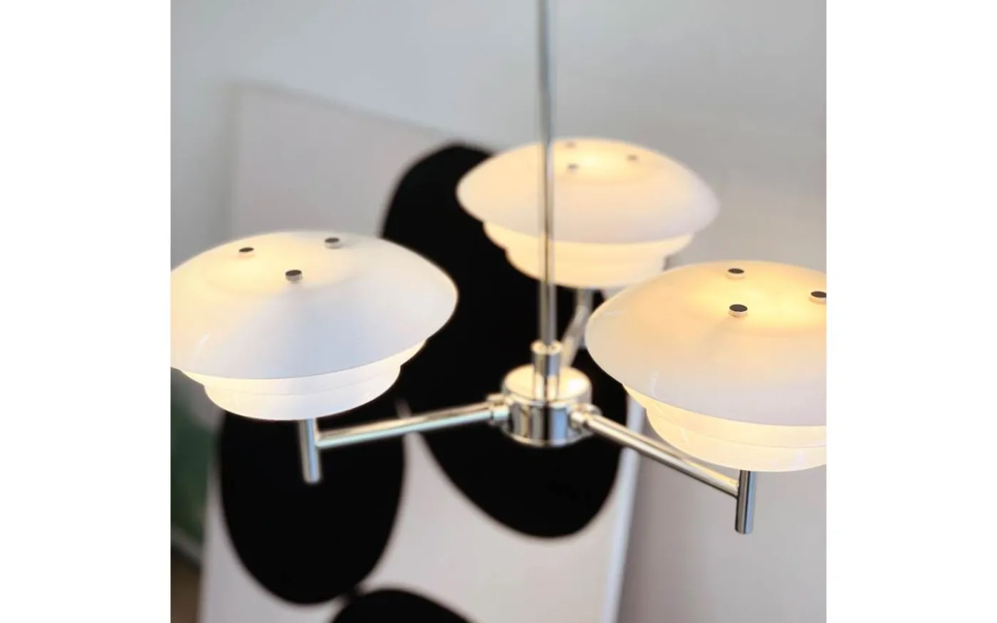 DL20 Takkrona 50cm 3 Armar Opal/Krom