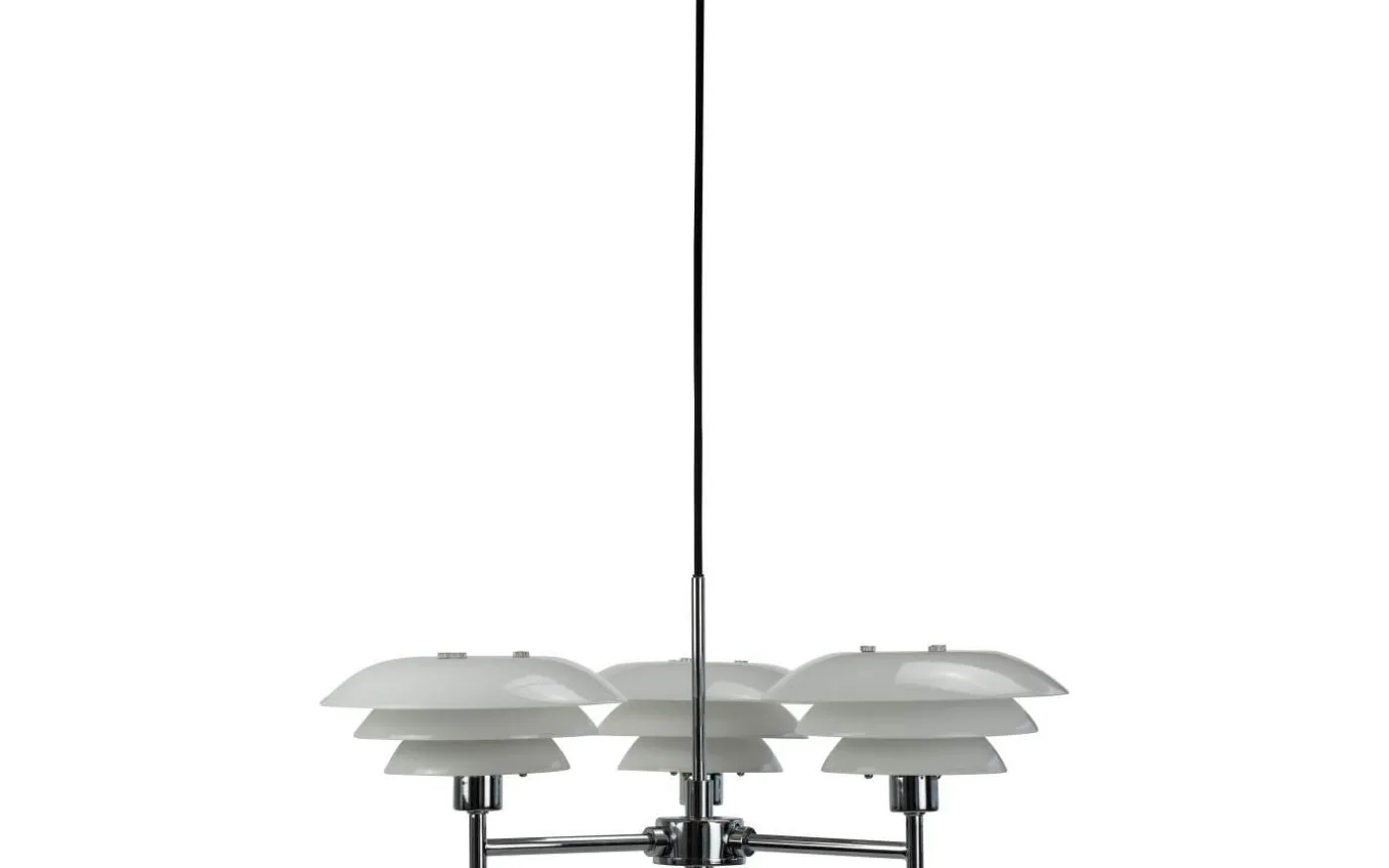 DL20 Takkrona 50cm 3 Armar Opal/Krom