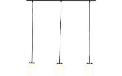 DL39 Taklampa 90cm Opal/Svart