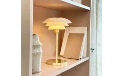 Uppladdningsbara Lampor Inomhus|Bordslampor<Dyberg Larsen DL20 Uppladdningsbar Bordslampa 30cm LED 3000K 1,5W Opal/Mässing