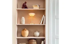 Uppladdningsbara Lampor Inomhus|Bordslampor<Dyberg Larsen DL20 Uppladdningsbar Bordslampa 30cm LED 3000K 1,5W Opal/Mässing