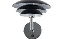 DL20 Vägglampa Svart/Krom