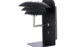 Dyberg Larsen DL20 Vägglampa USB Svart/Krom* Läslampor
