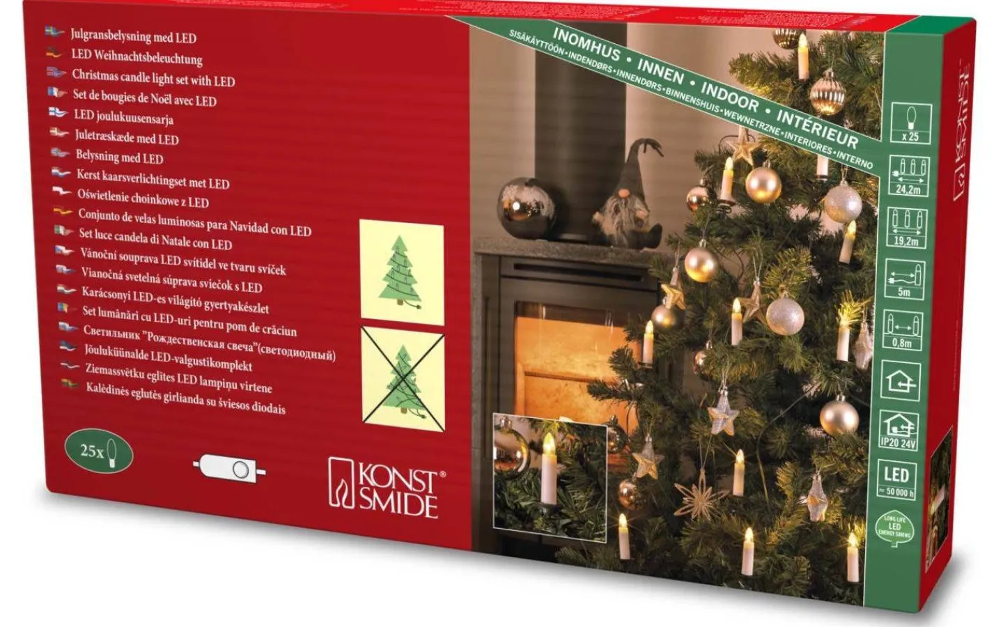 Klassisk Julgransbelysning<Konstsmide Donbas Julgransbelysning 25L DC LED Parallellkopplad Inomhus