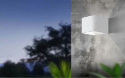 Upp & Nedljus Lampor|Vägglampor Utomhus<Eglo Doninni Fasadlampa LED 3000K 6,2W Vit