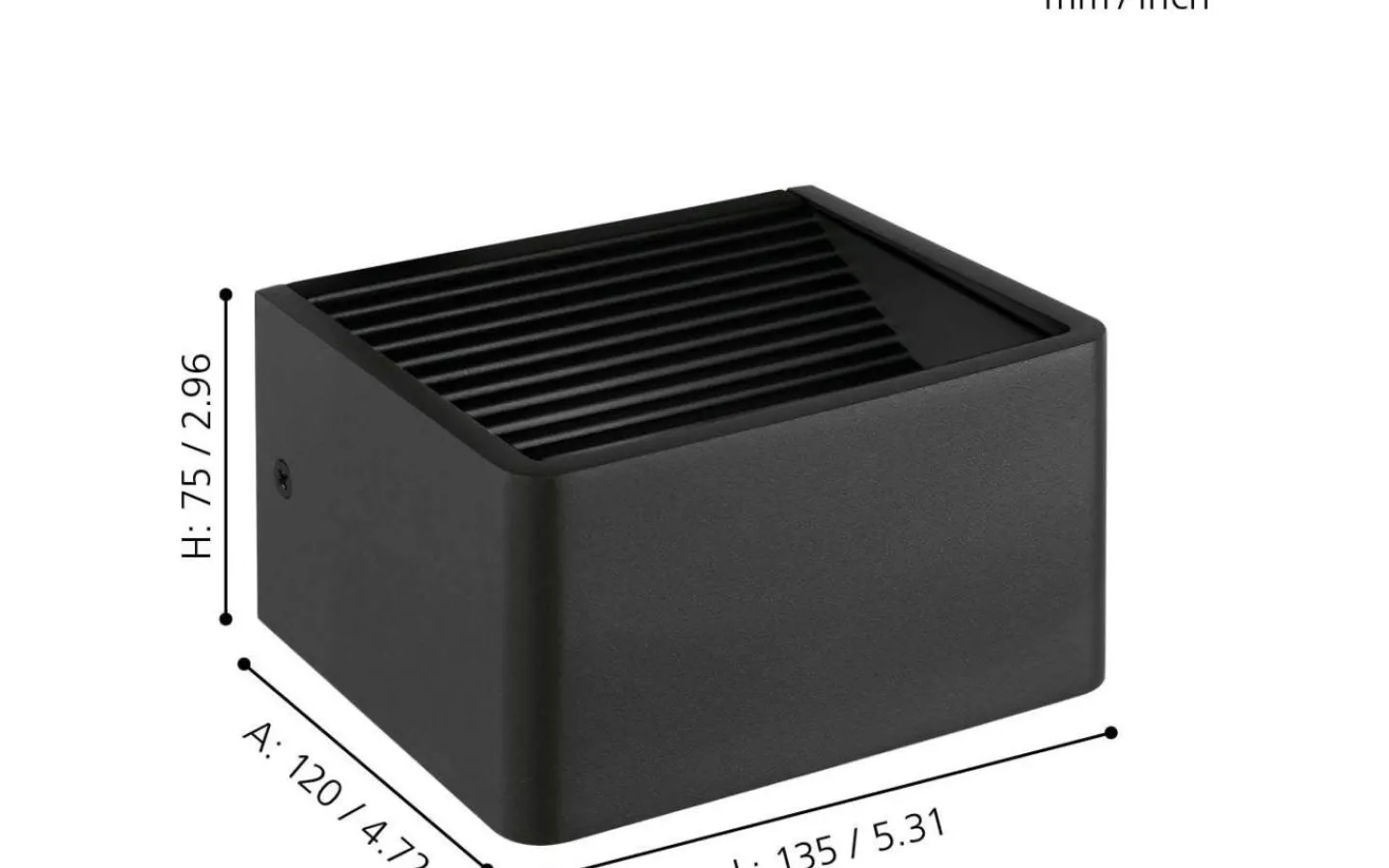 Eglo Doninni Fasadlampa LED 3000K 6,2W Antracit* Upp & Nedljus Lampor|Vägglampor Utomhus