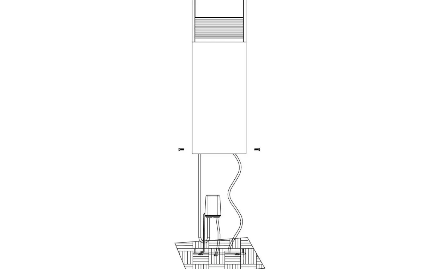 Pollare & Grindlyktor<Eglo Doninni Pollare 80cm LED 3000K 6,2W Antracit IP65