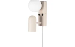 Globen Lighting Doppio Vägglampa Beige* Läslampor