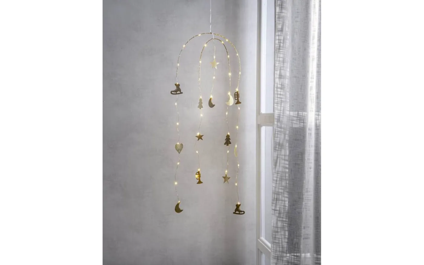 Dream Batteridriven Mobil med belysning 90cm Guld