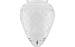 Karlskrona Lampfabrik Droppskärm 80/120 - Klart rutslipat kristallglas* Reservglas Och Reservdelar