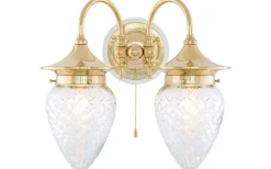 Karlskrona Lampfabrik Droppskärm 80/120 - Klart rutslipat kristallglas* Reservglas Och Reservdelar