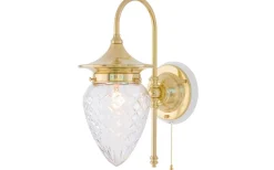 Karlskrona Lampfabrik Droppskärm 80/120 - Klart rutslipat kristallglas* Reservglas Och Reservdelar