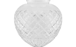 Karlskrona Lampfabrik Droppskärm 100/190 - Klart rutslipat kristallglas* Reservglas Och Reservdelar