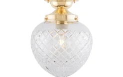 Karlskrona Lampfabrik Droppskärm 100/190 - Klart rutslipat kristallglas* Reservglas Och Reservdelar