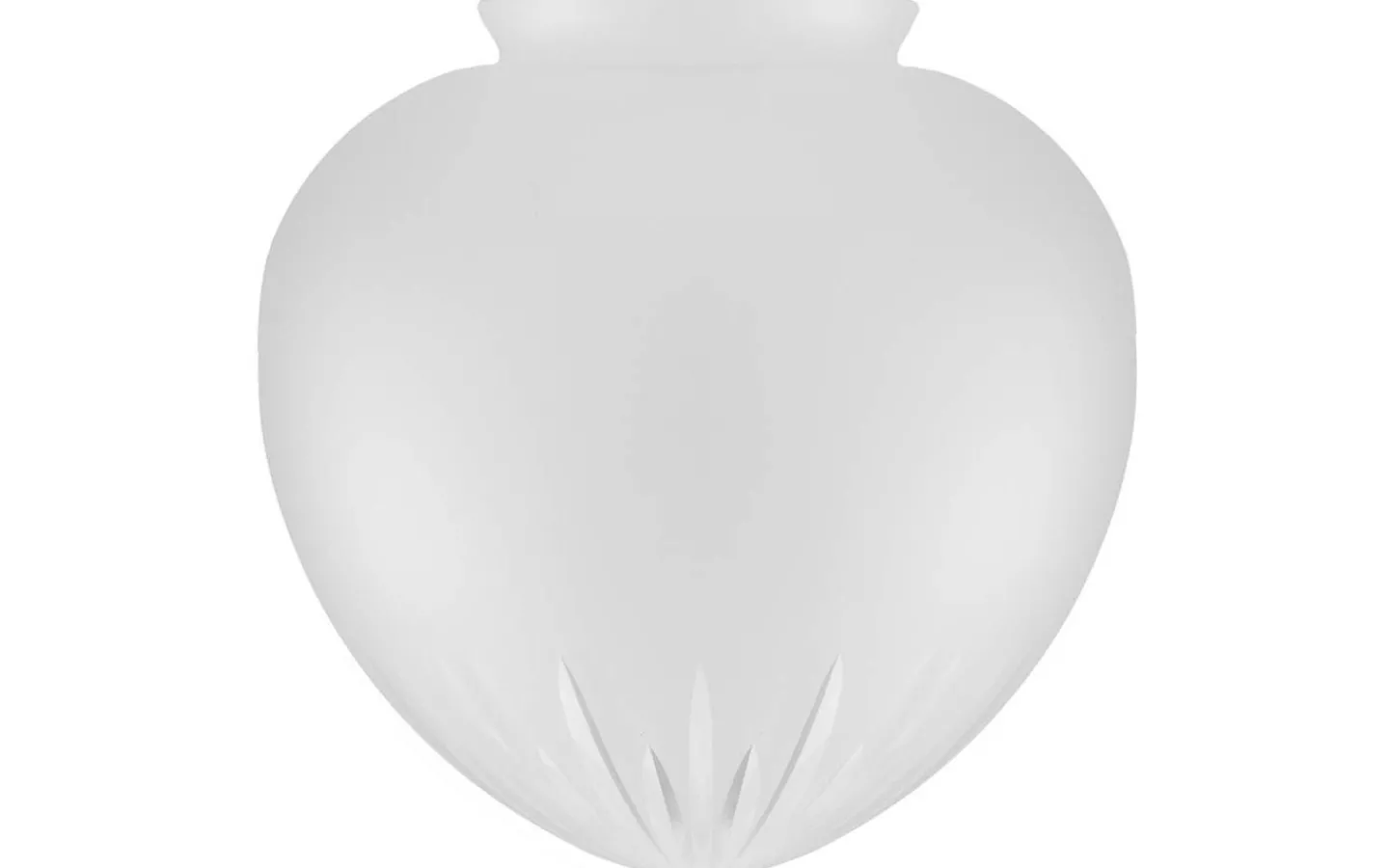 Karlskrona Lampfabrik Droppskärm 100/190 - Stjärnslipat matterat klarglas* Reservglas Och Reservdelar