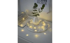 Konstsmide Drops Batteridriven Ljusslinga 3,9m Silver Varmvit* Batterislingor Inomhus