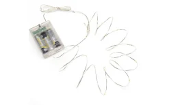 Drops Batteridriven Ljusslinga 1,9m Silver Amber