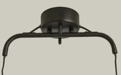 Aneta Dublin Taklampa 76cm Svart/Matt Mässing* Avlånga Taklampor