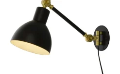 Aneta Dublin Vägglampa Svart/Mässing* Kök & Matplats|Läslampor