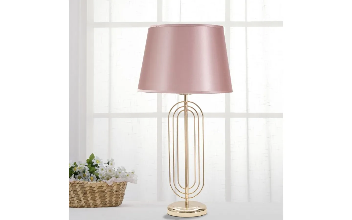 Mauro Ferretti Duca Bordslampa 64cm Guld/Rosa* Bordslampor