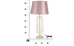 Mauro Ferretti Duca Bordslampa 64cm Guld/Rosa* Bordslampor