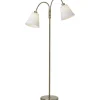 Cottex Duett 2L Golvlampa 140cm Antik/Vit* Vardagsrum|Golvläslampor